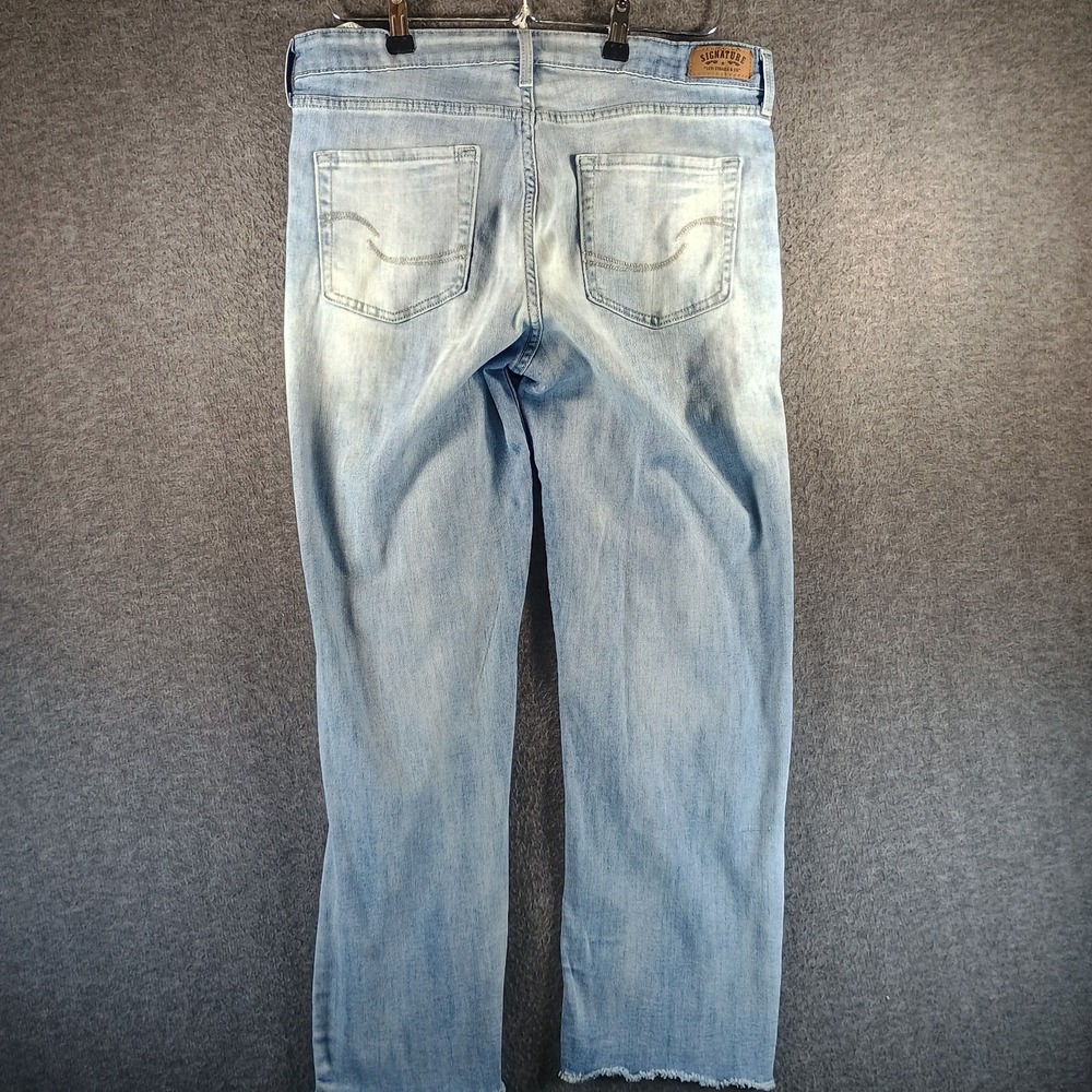 Levi Jeans Women 12-W31 Jihj‎ Rise Ankle Straight Distressed Crop Raw Hem Stone - Picture 8 of 14